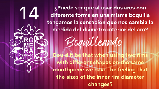 14.¿Puede ser que al usar dos aros con diferente forma en una misma boquilla tengamos la sensación que nos cambia la medida del diámetro interior del aro?