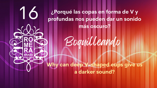 16. ¿Porqué las copas en forma de V y profundas nos pueden dar un sonido más oscuro?