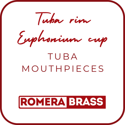 Boquillas con Aro de Tuba y copa y tudel de Euphonium